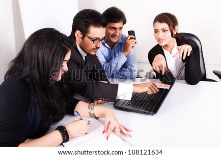 group of multiracial business people in meeting