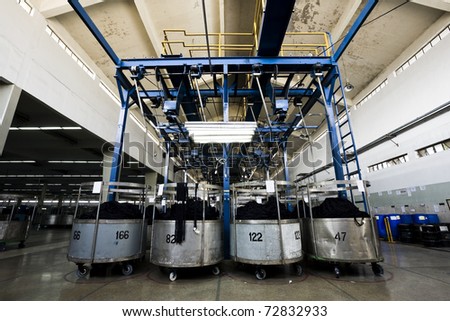 yarn dyeing machine at a textile mill.