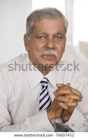 portrait of a confident senior businessman