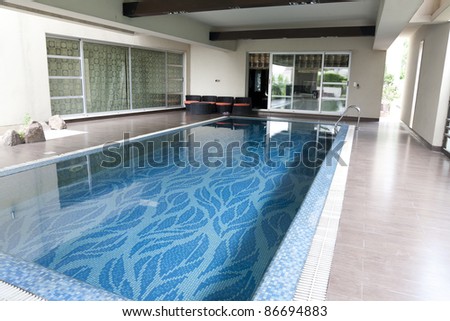 swimming pool in a luxury house