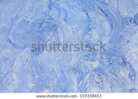 large texture of wall painted blue with gloss