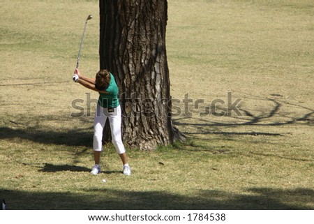 Lady golf swing series (2 of 4)