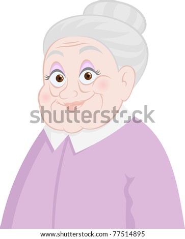 Old Lady Stock Vector Illustration 77514895 : Shutterstock