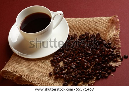 Black drink  of coffee