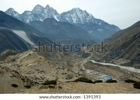 Periche village on the Mt Everest Trek, 5000m high
