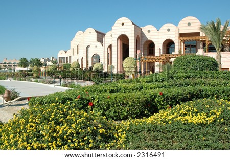 Arabian style building, Red sea,Egypt