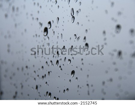 window filled with raindrops