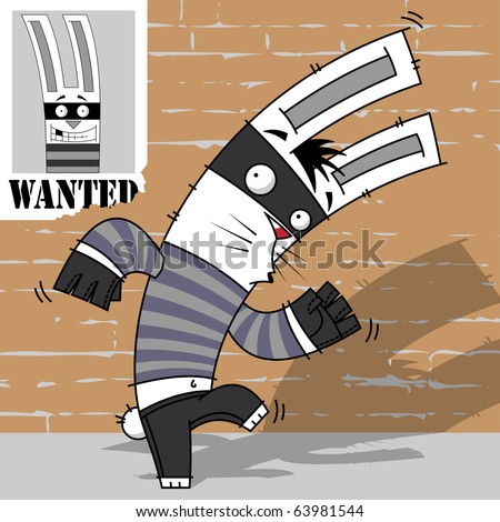 MALDITA PASCOA.... Stock-vector-rabbit-thief-hiding-from-persecution-63981544