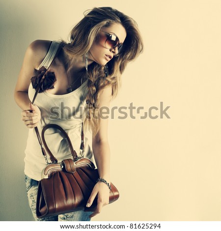 stock photo : A photo of beautiful girl is in style of pinup, glamur