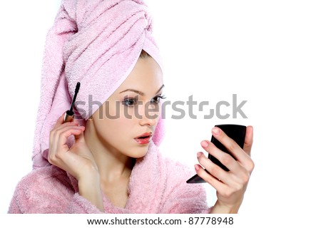 Lifestyle - Pagina 3 Stock-photo-beautiful-redheaded-girl-in-pink-clothes-isolated-on-a-white-background-cosmetology-spa-87778948