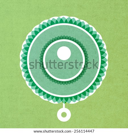 Crop circle abstract design ,Isolation paper craft