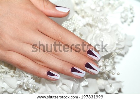 Beautiful Female Hands. Beautiful hand with perfect nail