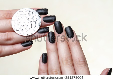 Beautiful Woman Hands. Beautiful hand with perfect nail.
