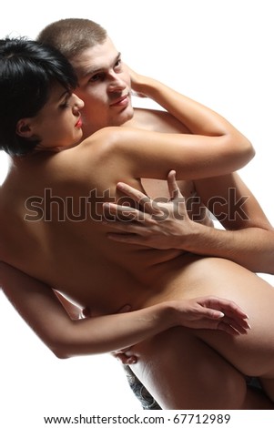 stock photo beautiful naked girl with a nice guy