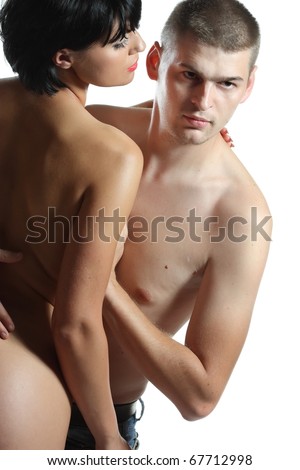 stock photo beautiful naked girl with a nice guy