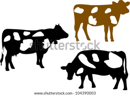 Cartoon Cow Silhouette