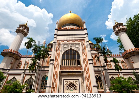 Sultan Mosque Singapore Picture on Masjid Sultan Mosque In Singapore Stock Photo 94128913