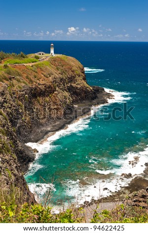 Kilauea lighthouse in Kauai, Hawaii