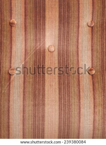 Luxury brown fabric texture on an old sofa