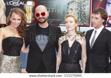 VENICE - AUGUST 30: Film cast at Izmena Premiere during the 69th Venice Film Festival on August 30, 2012 in Venice.