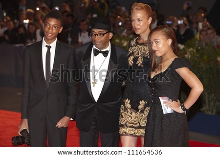 VENICE - AUGUST 31: Spike Lee for \' Bad 25 \' Premiere during the 69th Venice Film Festival on August 31, 2012 in Venice.