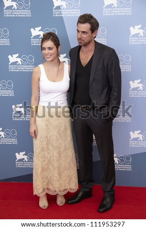 VENICE - SEPTEMBER 2: Hadas Yaron, Yiftach Klein for \' Fill The Void \' Premiere during the 69th Venice Film Festival on September 2, 2012 in Venice, Italy.