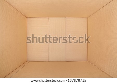 Empty Cardboard Box, Inside View