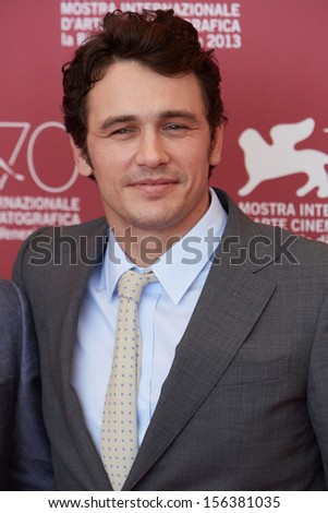 VENICE - AUGUST 31: James Franco at 'Child of God' photo call during the 70th Venice Film Festival on August 31, 2013 in Venice.