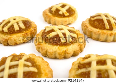 Close up of a traditional Pineapple tart