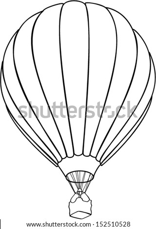 air balloone outline