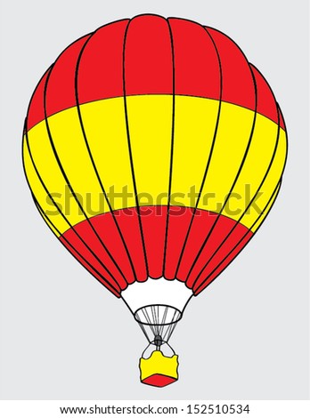 air balloone spanish  flag