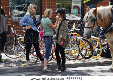 ASPEN - SEPT 9: Jacqueline MacInnes Wood has her make up touched up before filming the CBS daytime drama \