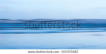 Motion Blur Abstract Seascape Panorama