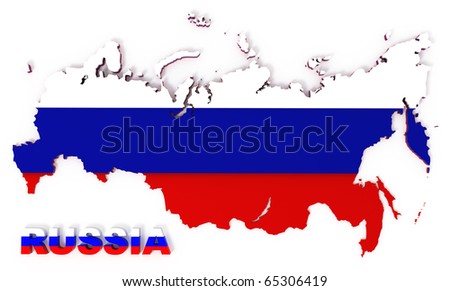 map of russian federation. world Russia+map+flag