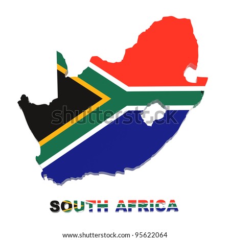 Sa Flag Outline