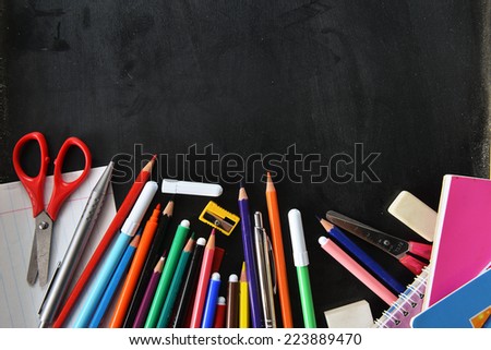 notebooks and other  school supplies