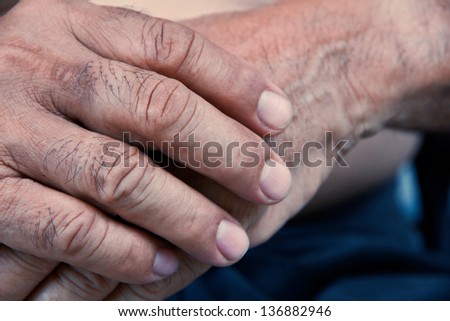old man hand