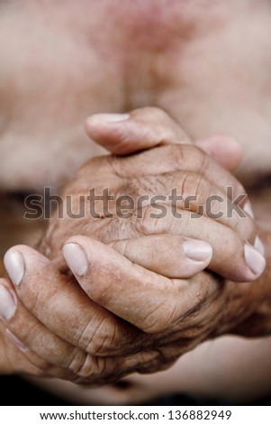 old man hand