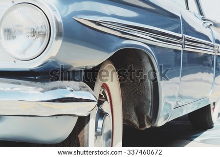 image of Luxury vintage car side