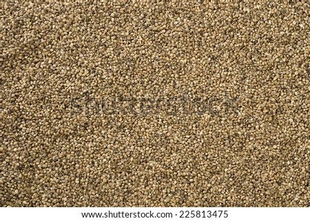 Full frame photo of hemp seeds for background