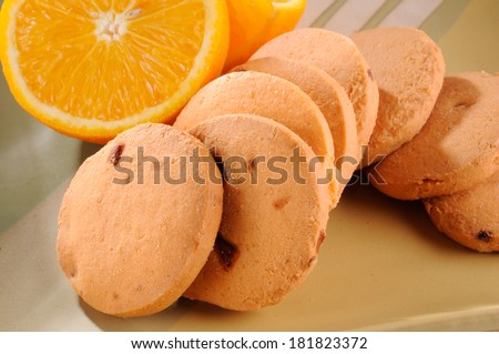 oranges cookies  with  orange