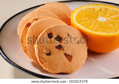 oranges cookies with  orange