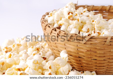Popcorn,Bowl of fresh popped popcorn ,Bowl of popcorn,