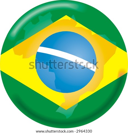 cartoon brazil flag