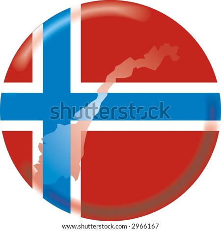 vector : Norway flag + map