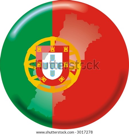 stock vector : portugal: map +