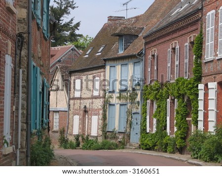 Street In An Old French Village Stock Photo 3160651 : Shutterstock
