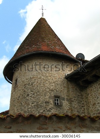 Tower in a small France village