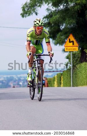 SOBOTKA, POLAND - 29 June 2014: Polish Championships in road cycling in 29 June 2014 in Sobotka, Poland.