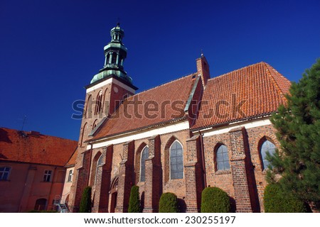 The Gothic church of the Order of the Holy Sepulchre in Gniezno